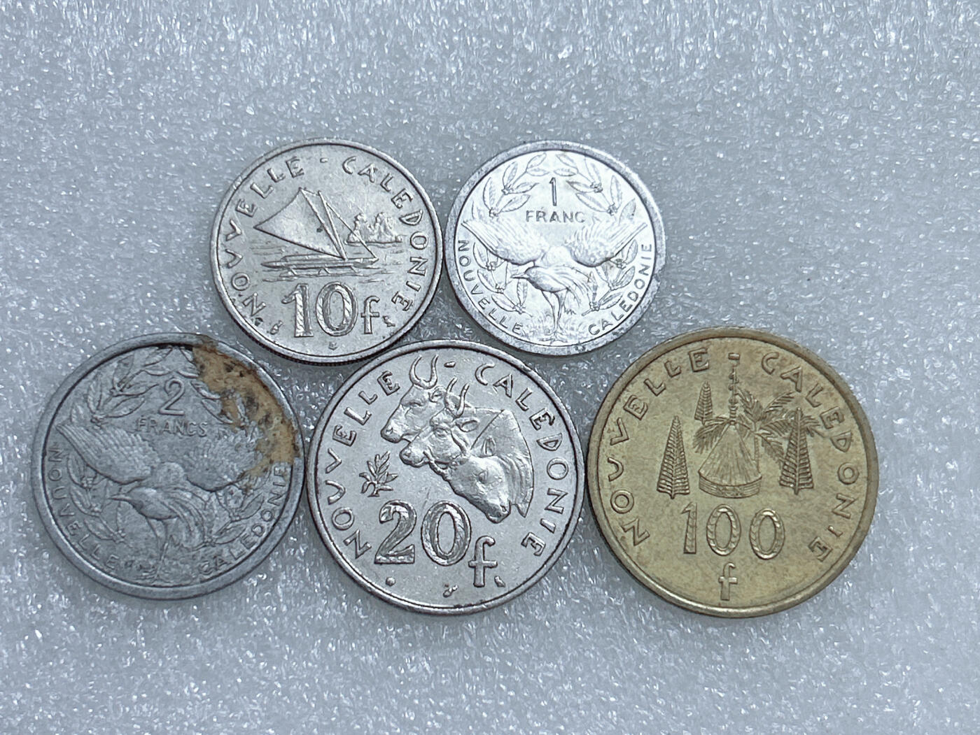 第一海外回流一元起拍收藏 散集专场  第275期 法属新喀里多尼亚硬币5枚