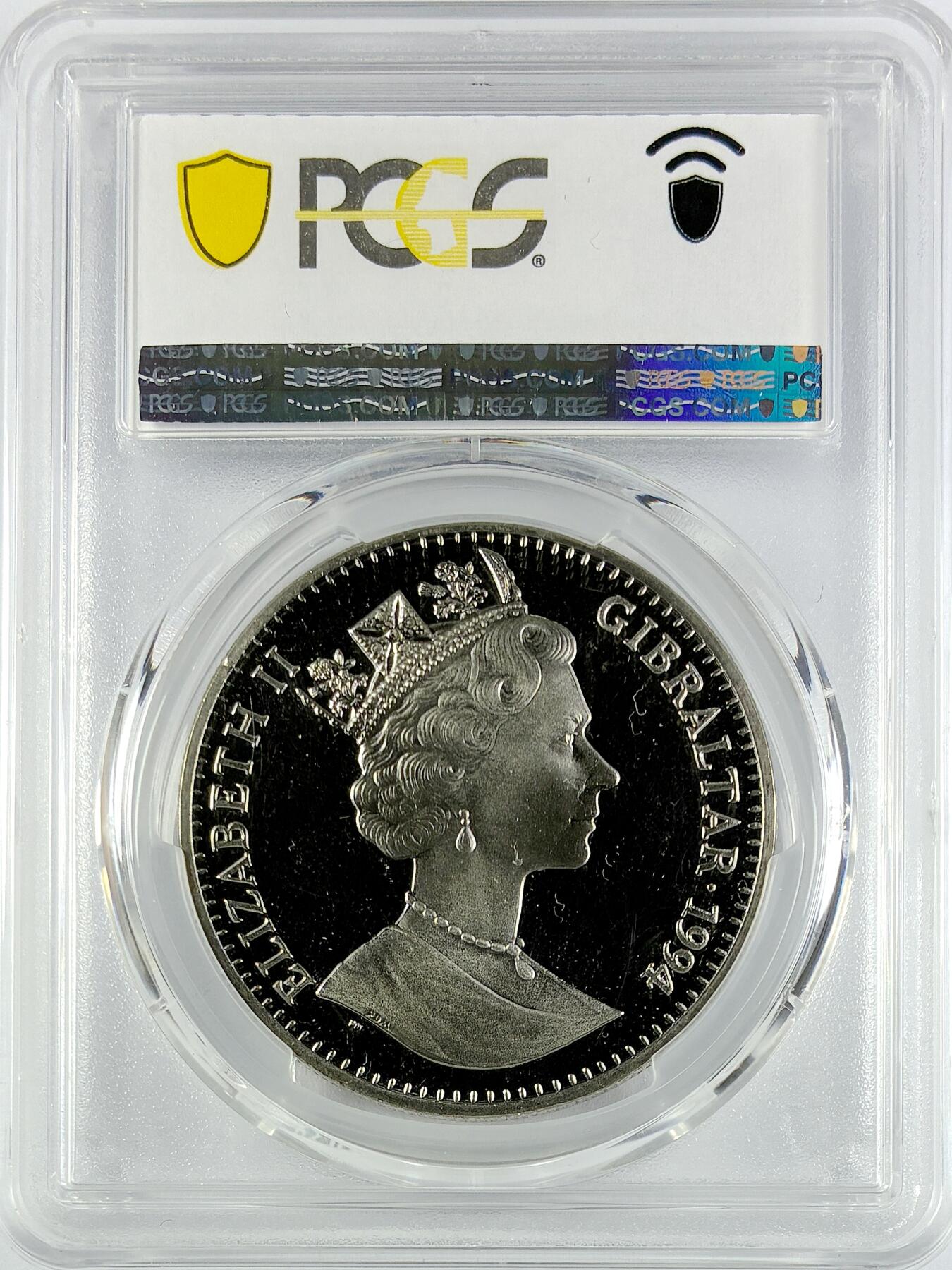 【雨安】【直播拍卖】【世界币章119期-评级币】2025-12-06 周六 19:30 保真 [评级现代] Gibraltar 直布罗陀 1克朗 1994年 夏洛克·福尔摩斯  PCGS-MS67