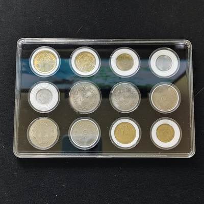 【全场包邮】纯粹捡漏拍482场（免费代拍第19场）-币封+套装+富兰克林（注意佣金） - 【盒装套币】埃及各年份阿拉伯共和国联盟时期12枚一盒