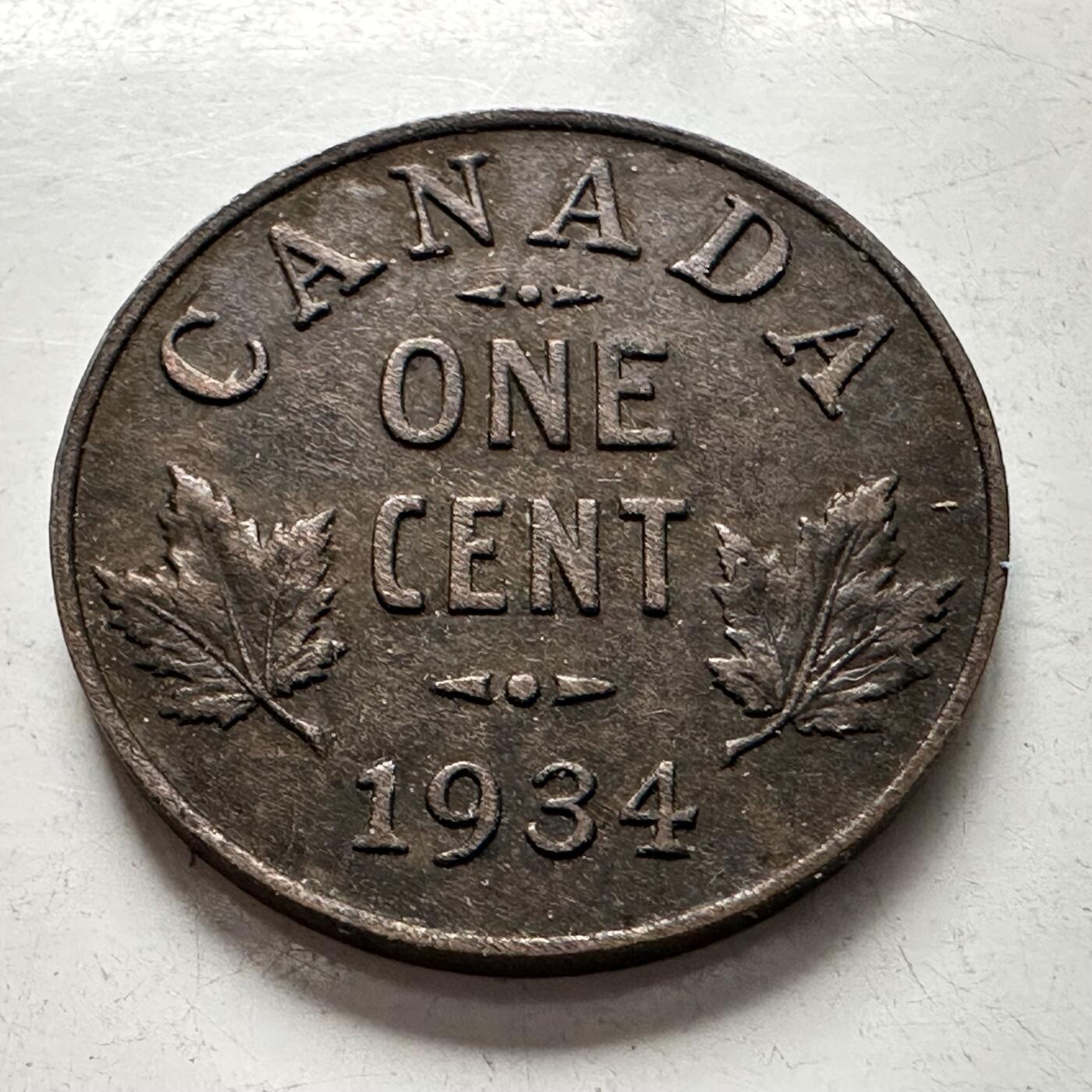 🌹外币初藏🌹🐯2025年第136场  每周二四六晚8️⃣点 接代拍 加拿大1934年一分