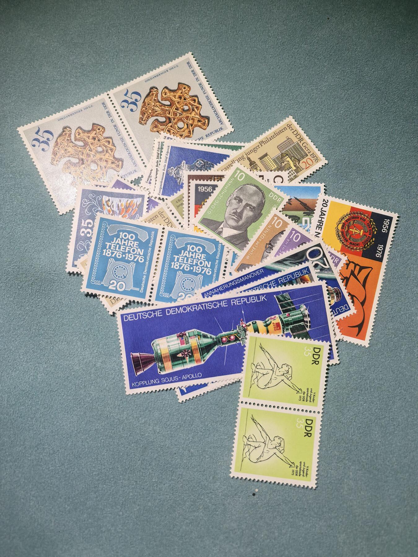 盛世勋华——号角文化勋章邮票专场拍卖第291期 东德邮政1970年年代发行 新票 约20枚