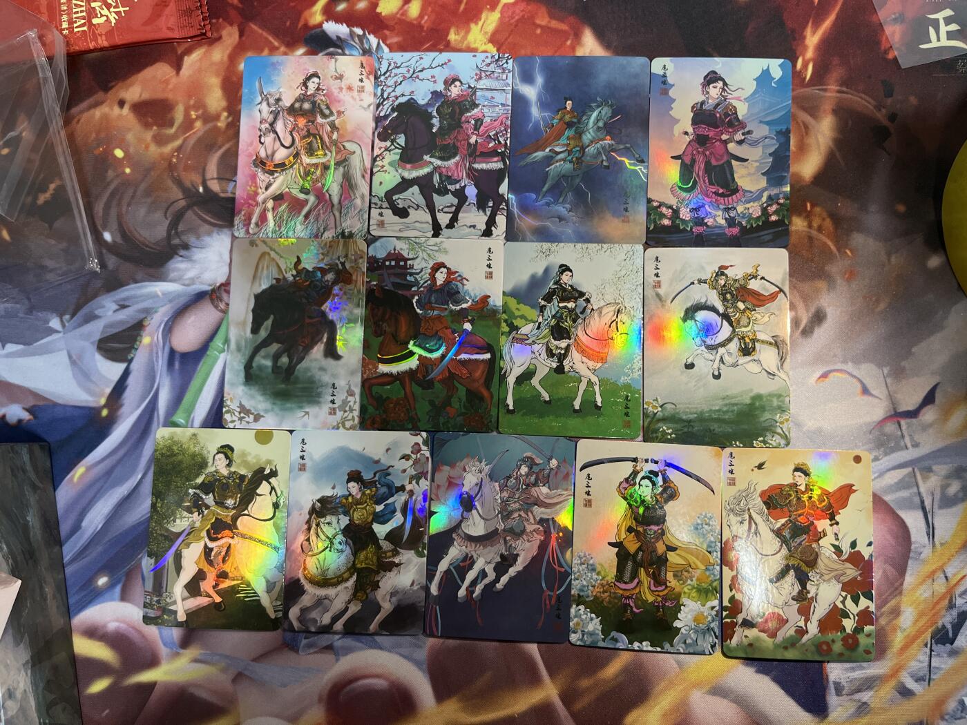 欢迎送拍、零成本上架，释放现金流，合理分配上拍卡品 【彩闪】扈三娘13张  十二花神&纵横水浒