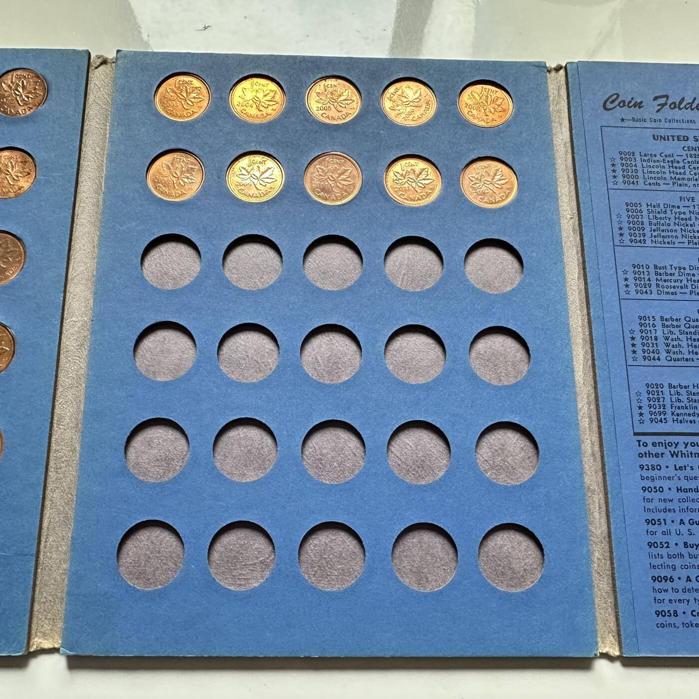 🌹外币初藏🌹🐯2025年第136场  每周二四六晚8️⃣点 接代拍 加拿大一分定位册 1973-2012年共40枚