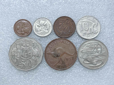 第一海外回流一元起拍收藏 散集专场  第275期 - 澳大利亚硬币 7枚