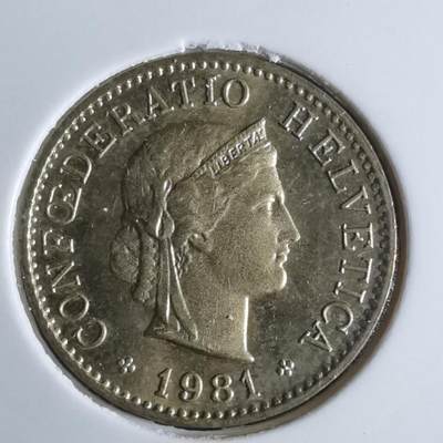 沼泽如烟--第922场 - 瑞士1981年五分