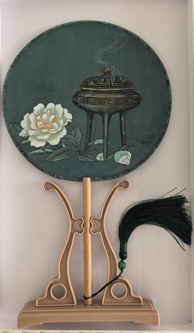 工笔画绢扇 - 工笔画绢扇