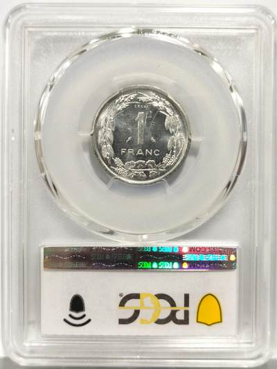 博洋堂世界钱币拍卖第150期（全场包邮） PCGS SP64 中非共和国1974年1法郎样币一枚！Essai样币，不是流通币！