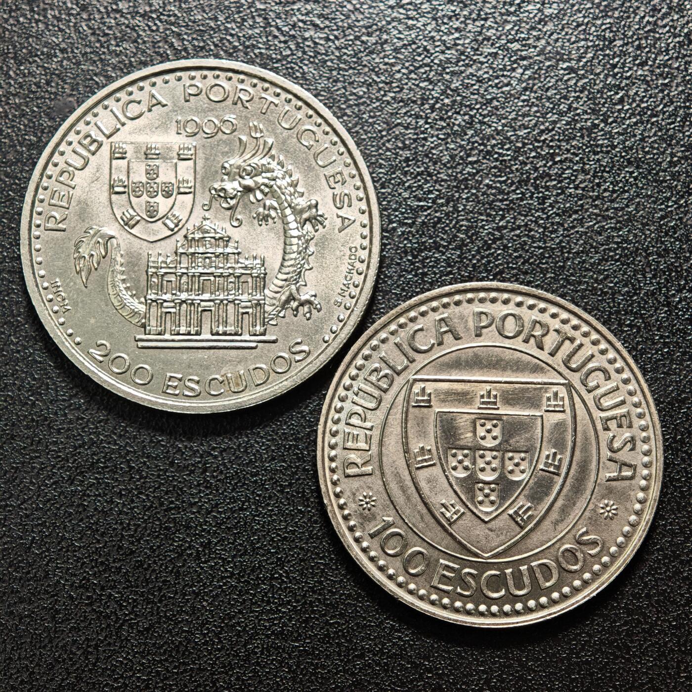 【德藏】世界币章拍卖第156期（拍品征集中~欢迎藏友联系） 3枚一组 1982年 牙买加底2届西班牙世界杯1元纪念镍币、1996年 葡萄牙大航海时代发现澳门200埃斯库多纪念镍币、1987年 葡萄牙吉尔100埃斯库多纪念镍币 详细尺寸请看拍品介绍