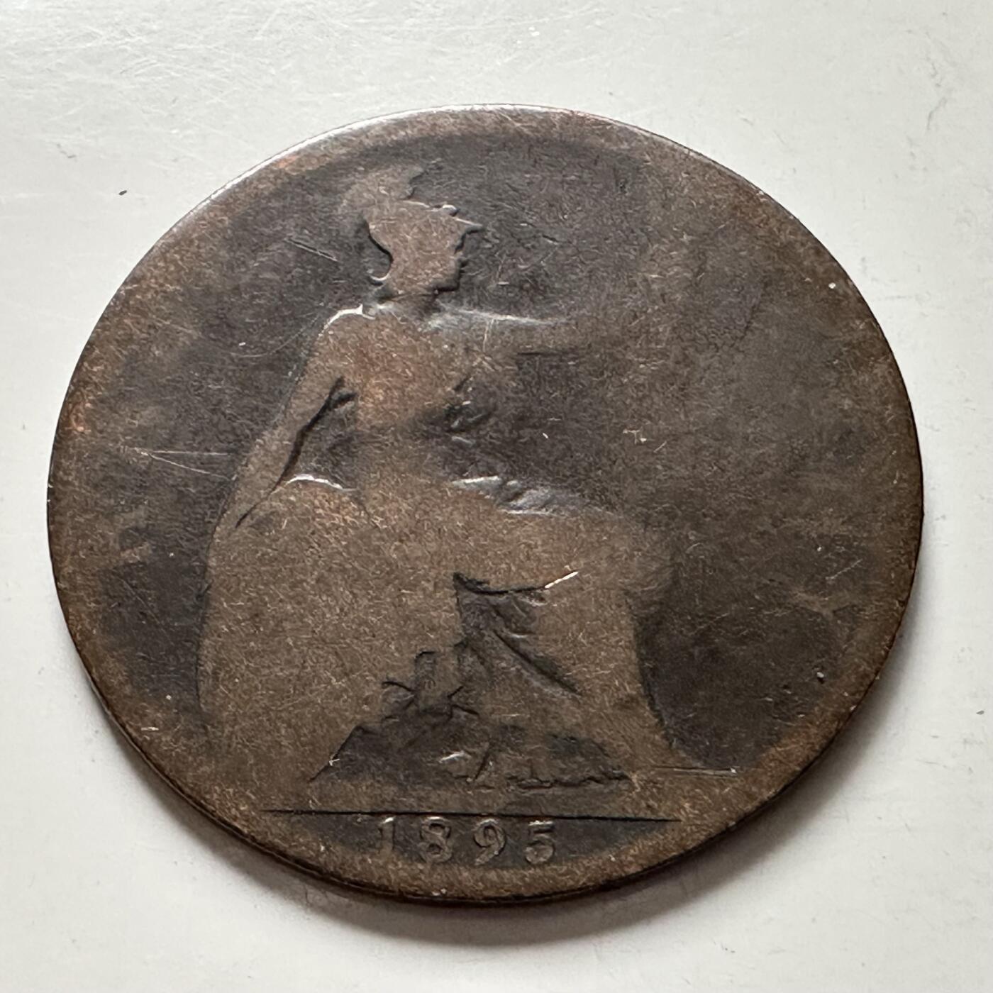 🌹外币初藏🌹🐯2025年第136场  每周二四六晚8️⃣点 接代拍 英国1895年1/2便士