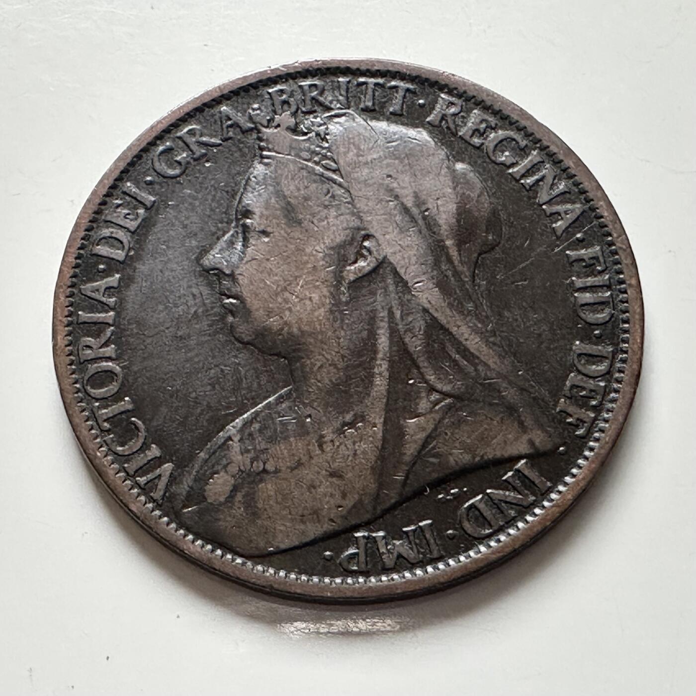 🌹外币初藏🌹🐯2025年第136场  每周二四六晚8️⃣点 接代拍 英国1899年维多利亚一便士 批纱版