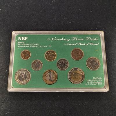 【全场包邮】纯粹捡漏拍483场（免费代拍第20场） - 波兰1995年官方封装套币-MS4a