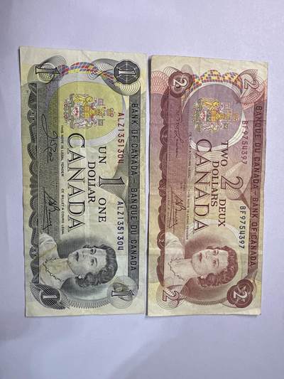 12.5纸币专场 - 加拿大纸币2张