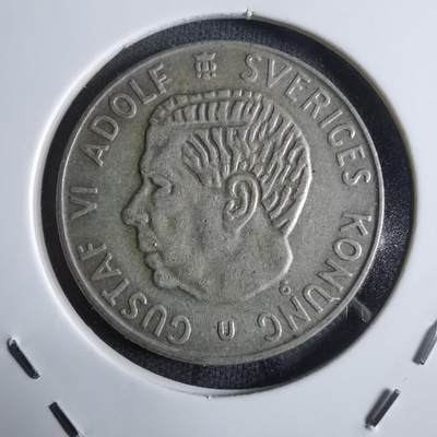 沼泽如烟--第922场 - 瑞典1966年1克朗银币