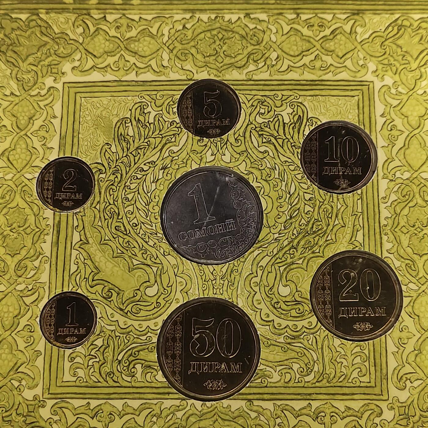 【全场包邮】纯粹捡漏拍483场（免费代拍第20场） 塔吉克斯坦2011年官方卡册封装套币