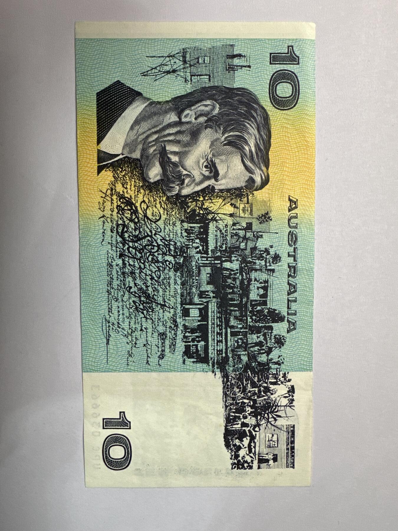 12.5纸币专场 1985-1991年版 澳大利亚10澳元 豹子身