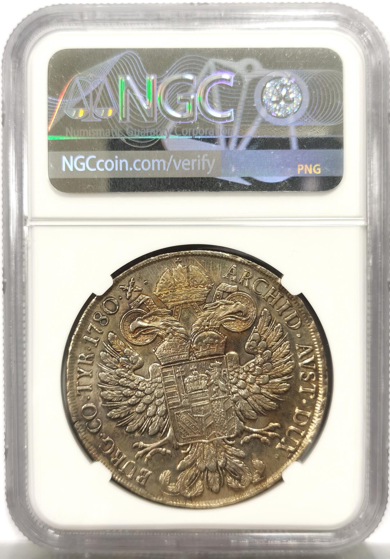 博洋堂世界钱币拍卖第150期（全场包邮） NGC AUD 奥地利1780年（1820-1830）米兰厂特蕾莎泰勒银币