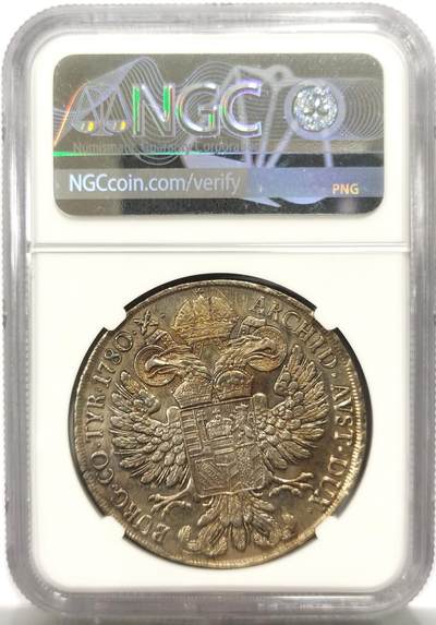 博洋堂世界钱币拍卖第150期（全场包邮） NGC AUD 奥地利1780年（1820-1830）米兰厂特蕾莎泰勒银币