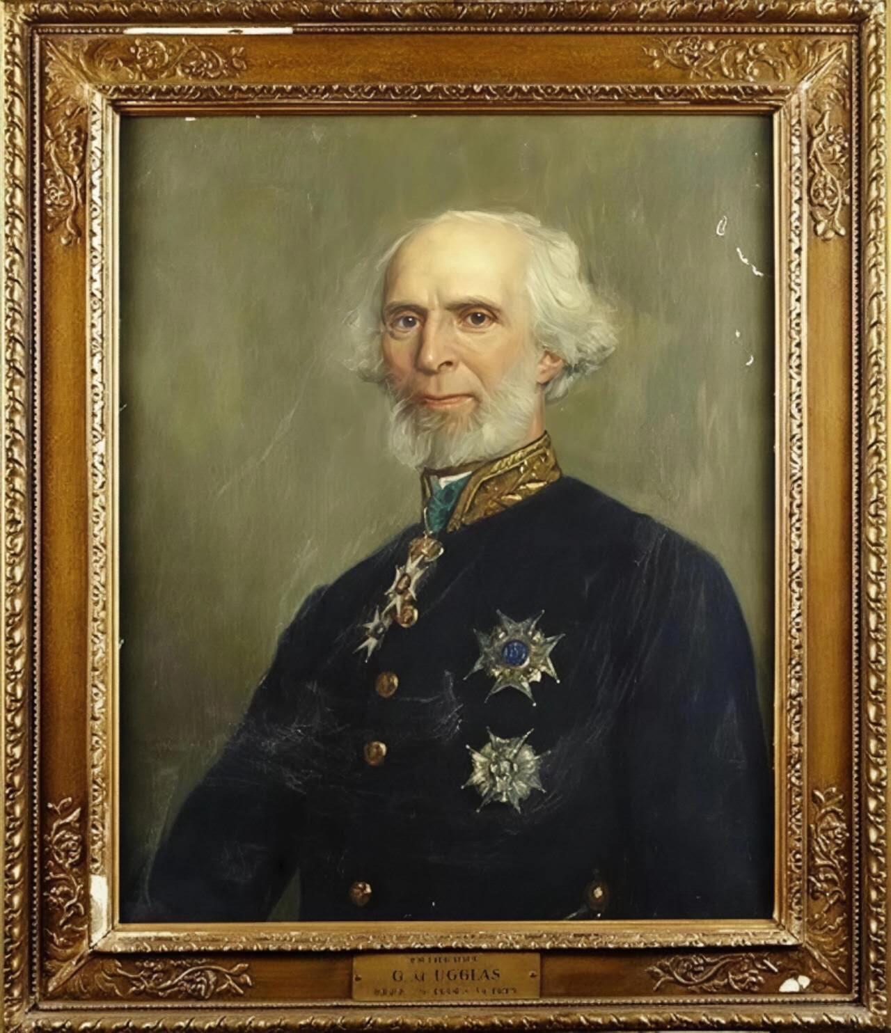 【俄甄集藏】2025年(045)12-03 星期三 晚 19:30 全场包邮 瑞典1888年纪念斯德哥尔摩警察总监弗里茨·乌格拉斯男爵退休卸任大铜章，NGC MS63，高浮雕，巧克力包浆，稀少品种，名家林德伯格作品，直径56mm