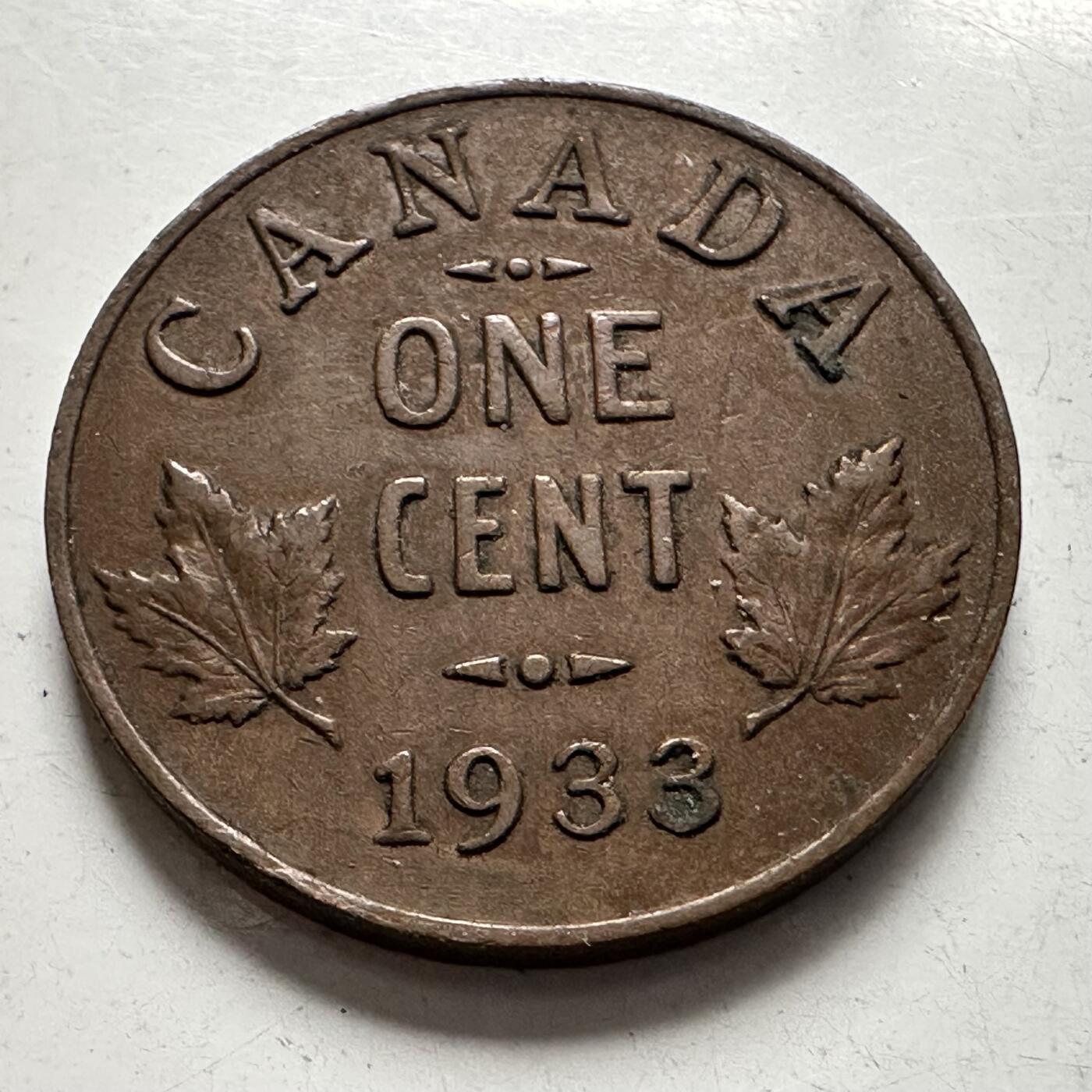 🌹外币初藏🌹🐯2025年第136场  每周二四六晚8️⃣点 接代拍 加拿大1933年一分