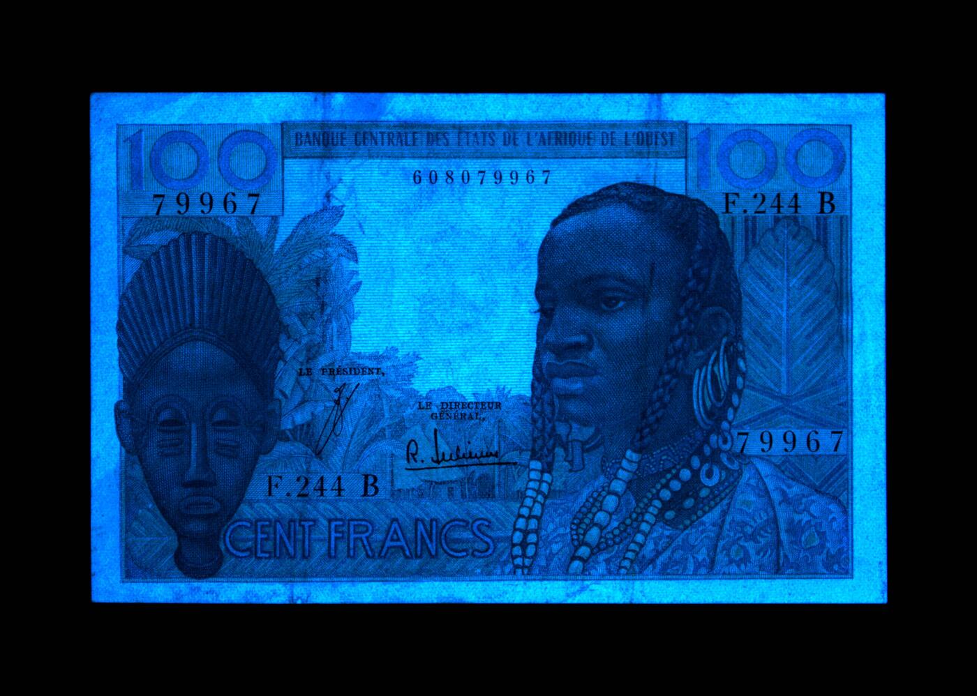 12.5纸币专场 Pick#201Bf 1961-65 100 Francs 53 EPQ