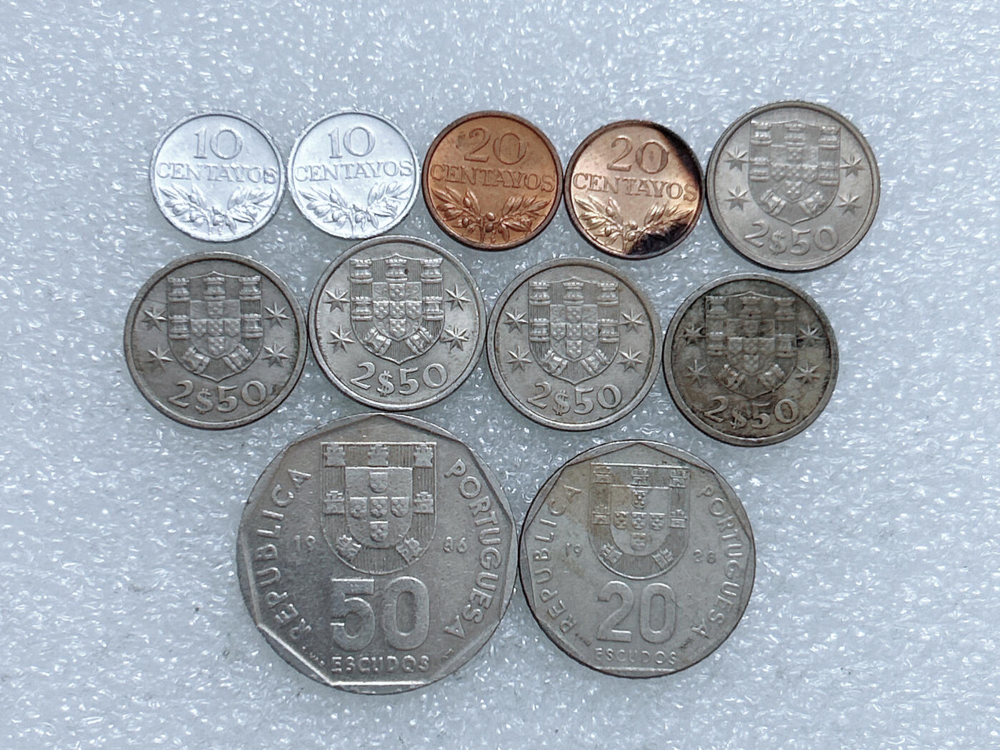 第一海外回流一元起拍收藏 散集专场  第275期 葡萄牙硬币🇵🇹11枚