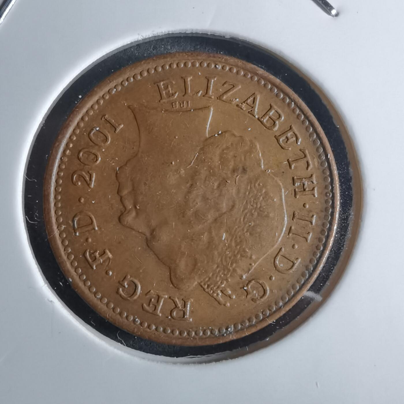 沼泽如烟--第922场 英国2001年1便士