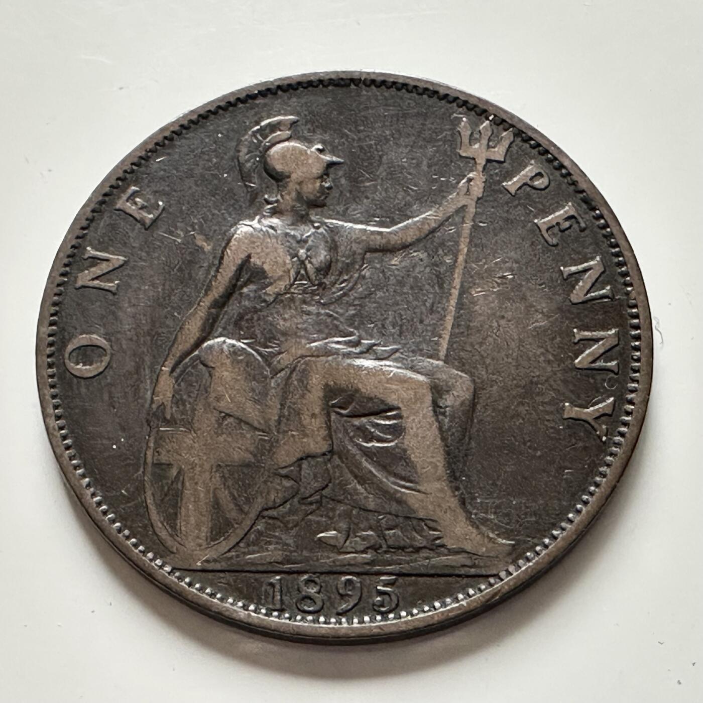 🌹外币初藏🌹🐯2025年第136场  每周二四六晚8️⃣点 接代拍 英国1895年维多利亚一便士 批纱版