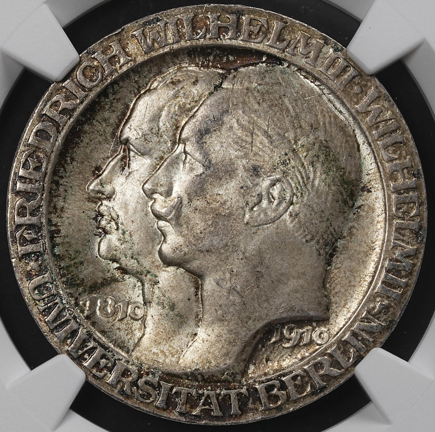 修遠堂世界钱币第九十六期 NGC MS64 1910年普鲁士-柏林大学百年纪念3马克银币