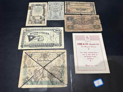 《外钞收藏家》第五百九十一期（畅拍场）（本平台长期征集拍品、欢迎藏友们联系合作） - 几张稀少老票一起 品相如图