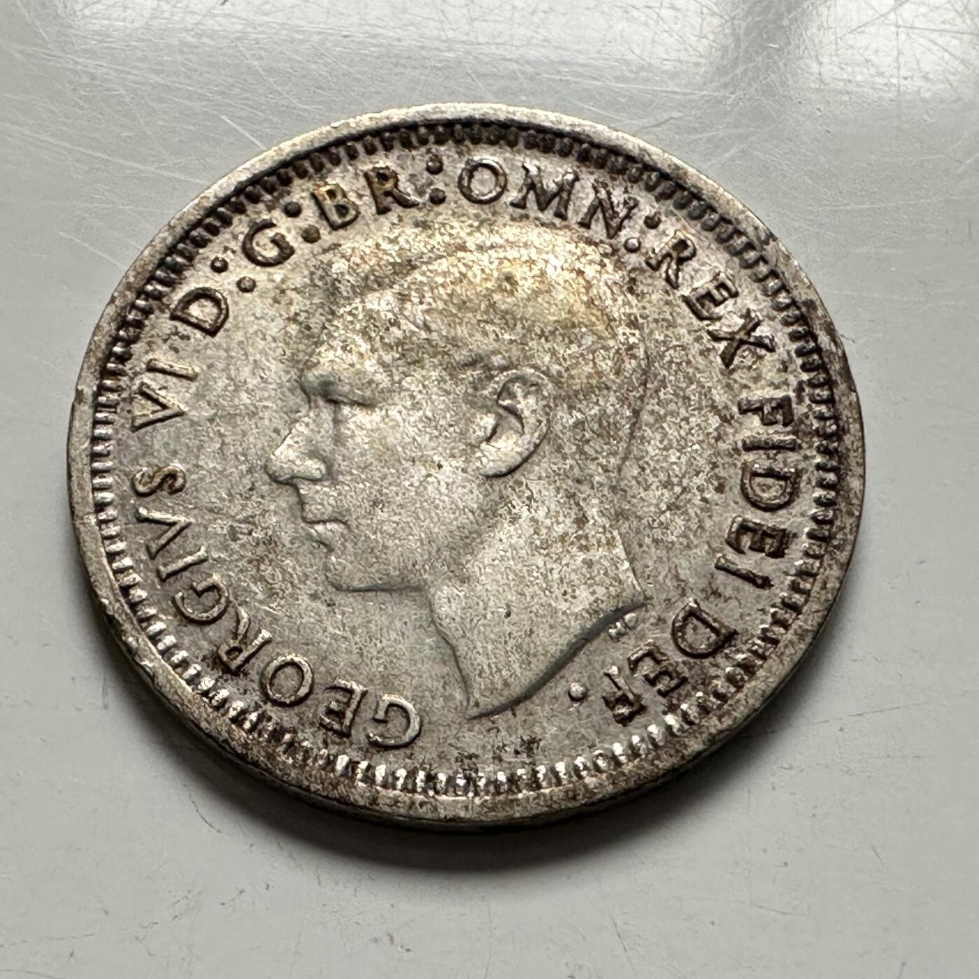 🌹外币初藏🌹🐯2025年第136场  每周二四六晚8️⃣点 接代拍 澳大利亚1951年三便士银币