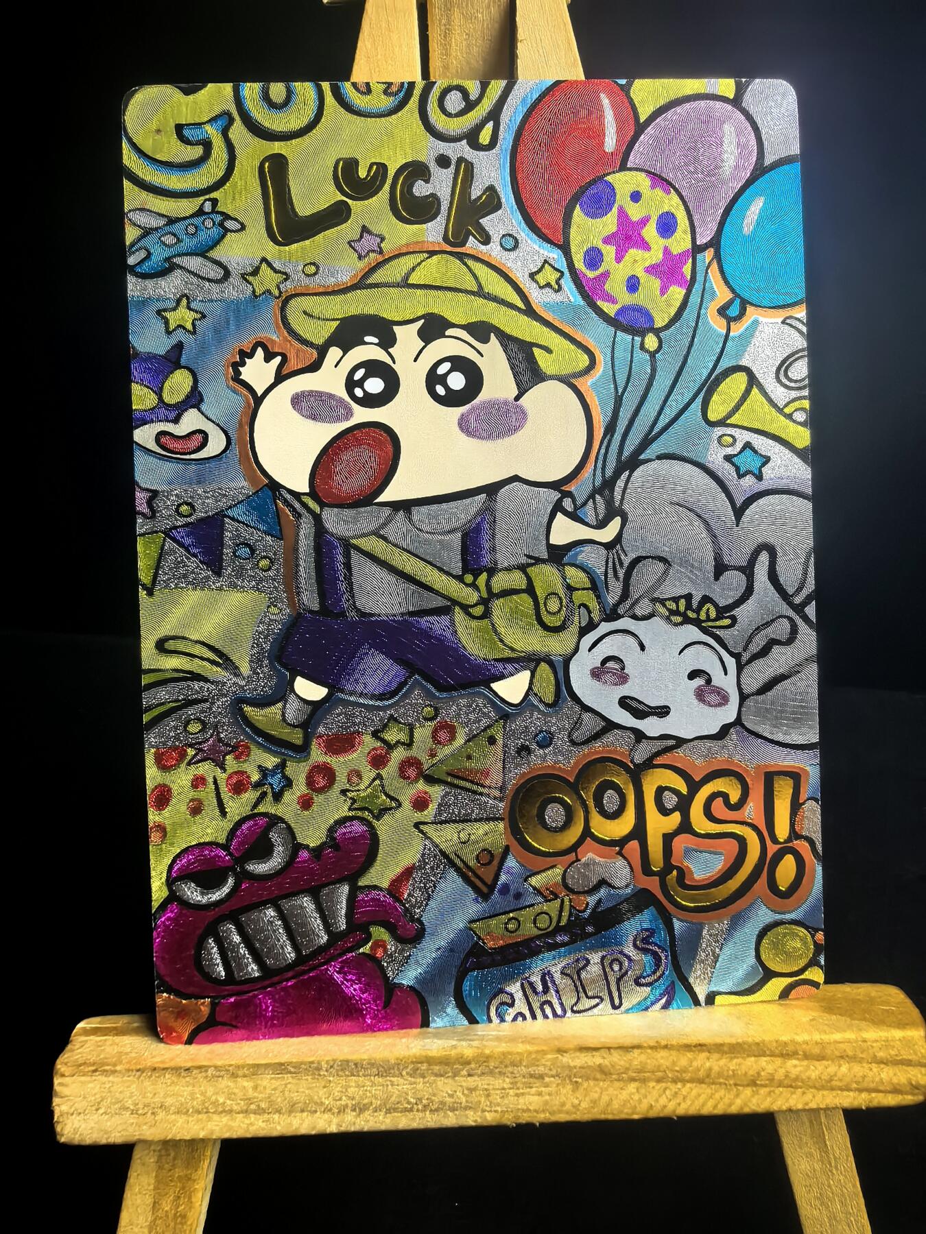 无佣金 不寄存 不收拍 链接少 我只是一个小小的卡牌收藏玩家   需要多宫大佬请私聊 部分卡牌设有底价（不想玩的那么累，即使有底价也会比市场价便宜的多，懂的自然懂） 拒绝小号抬价 大家放心拍 所有拍品部分套有卡膜 部分卡牌多宫 自制卡牌 不包厂瑕 放大镜 品控 勿拍 流拍商品会循环 感谢大家支持 留个关注 不定时上新 谢谢 奇点卡牌 手绘蜡笔小新粗闪01