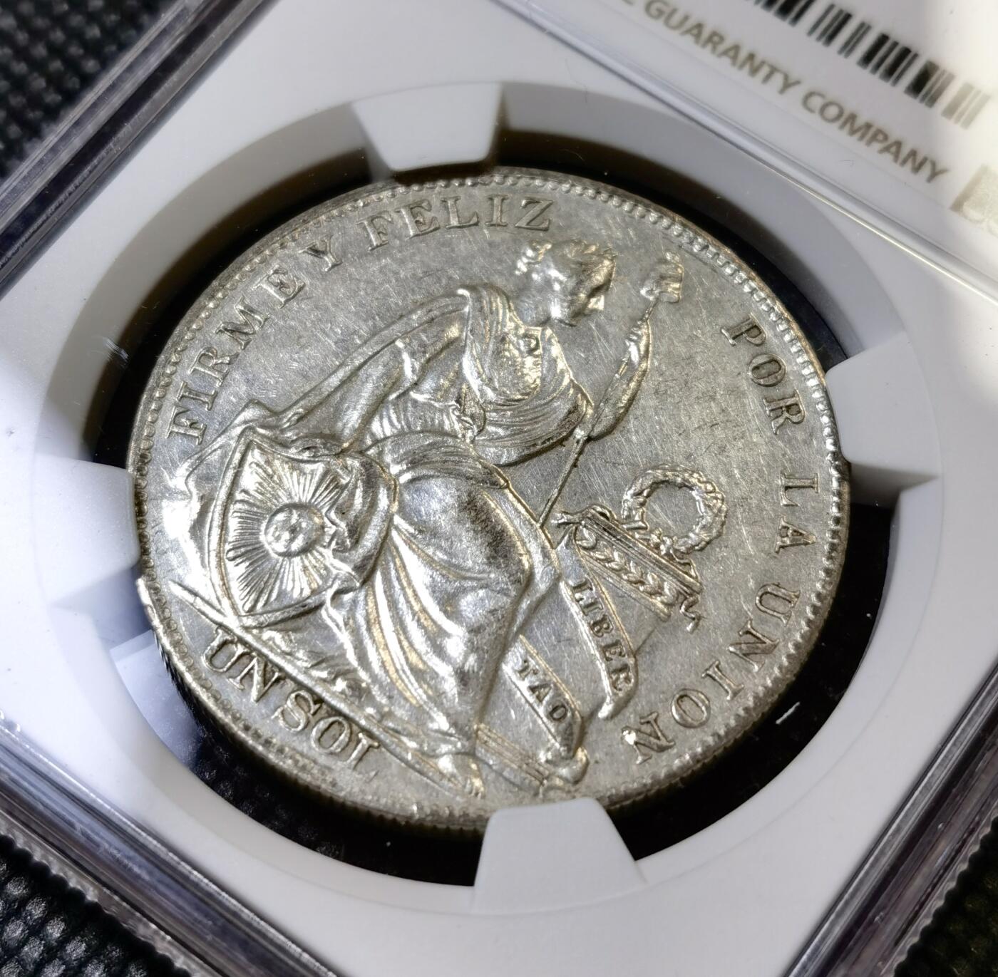 甄臻铺-世界币章拍卖（第42期）送拍享返佣金等优惠多多 NGC-AUD 1934年秘鲁索尔