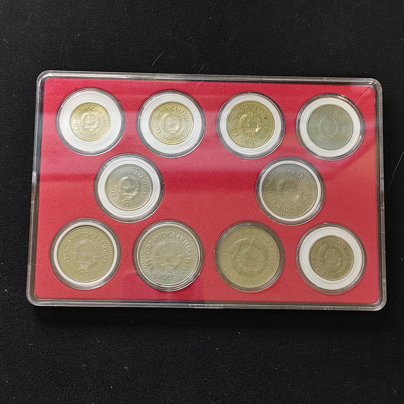 【全场包邮】纯粹捡漏拍482场（免费代拍第19场）-币封+套装+富兰克林（注意佣金） 【盒装套币】南斯拉夫各年份10枚套币一盒
