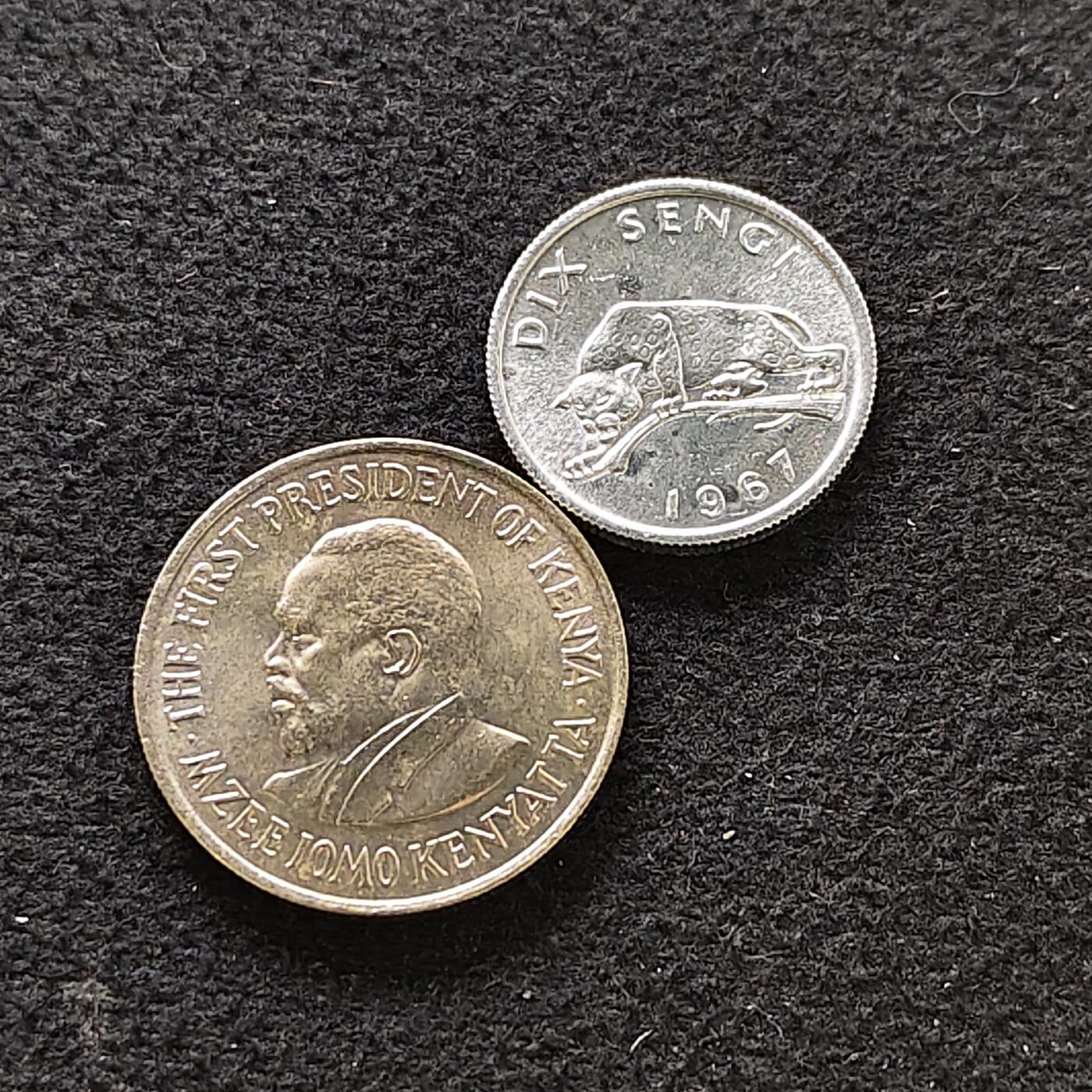 【全场包邮】纯粹捡漏拍484场（免费代拍第21场） 非洲各年份BU原光散币2枚一组-肯尼亚+刚果