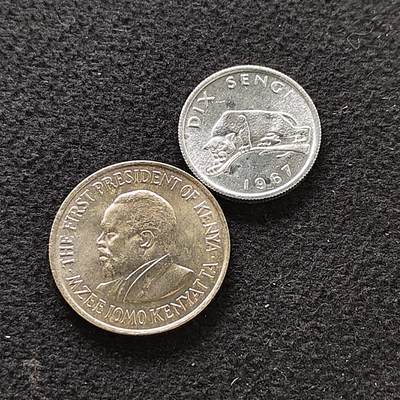 【全场包邮】纯粹捡漏拍484场（免费代拍第21场） - 非洲各年份BU原光散币2枚一组-肯尼亚+刚果