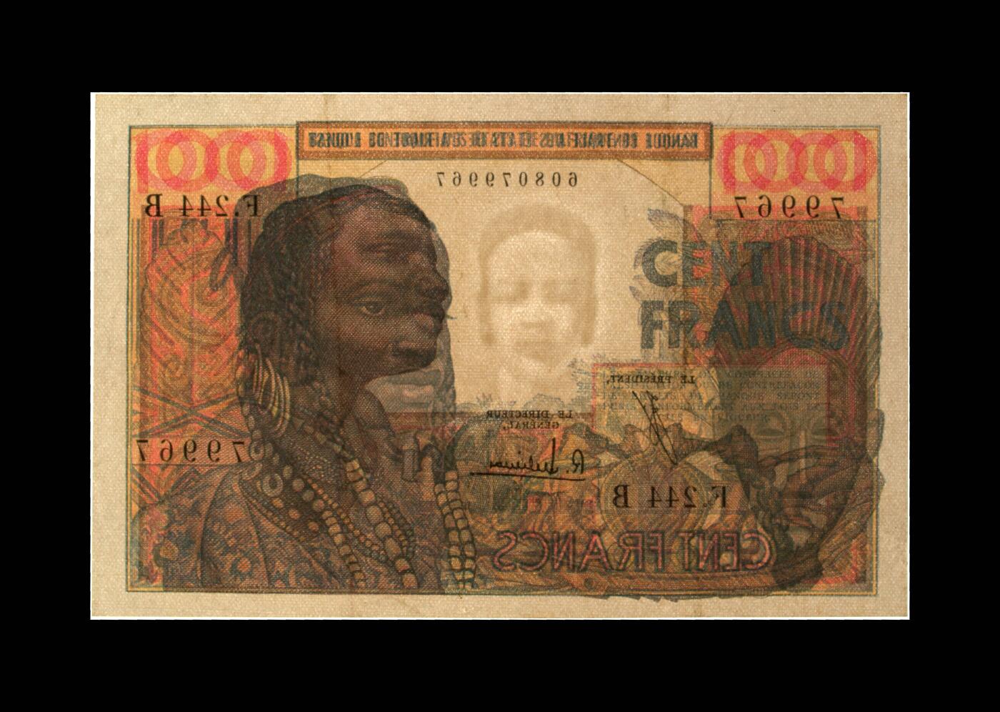 12.5纸币专场 Pick#201Bf 1961-65 100 Francs 53 EPQ