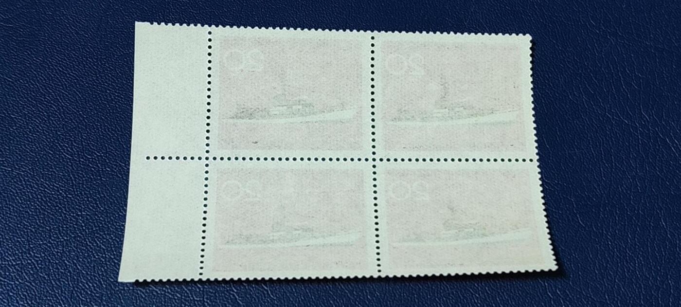 德国邮票专场，都是四方联 德国邮票四方联，1965年发行， 海上遇难者营救协会船。品相如图