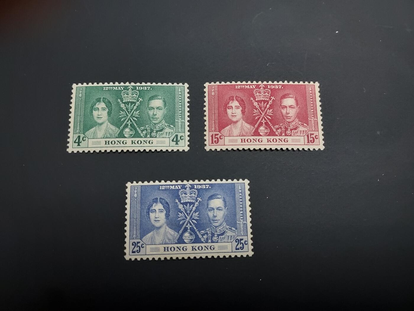 理想集藏 / 博彦收藏   12月10日 8点 邮票专场 全场包邮 香港 乔治六世登基新全 有黄上品