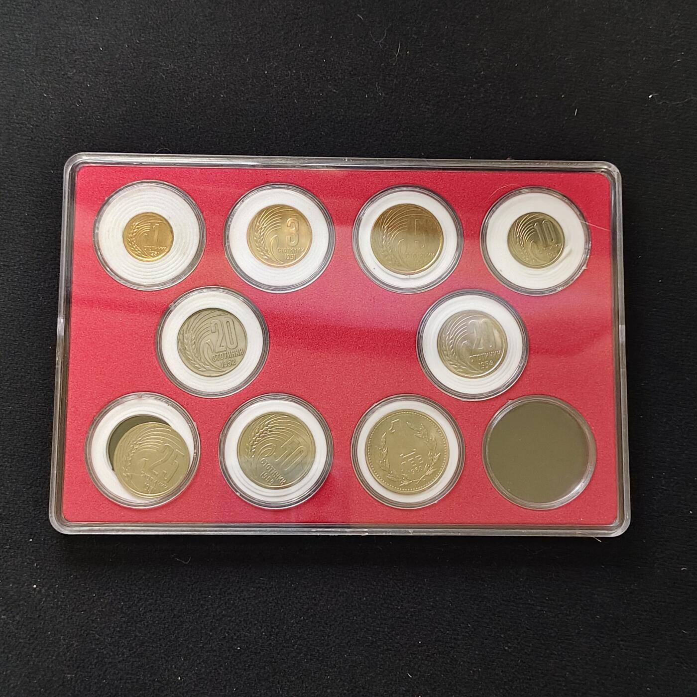 【全场包邮】纯粹捡漏拍482场（免费代拍第19场）-币封+套装+富兰克林（注意佣金） 【盒装套币】保加利亚各年份9枚一盒