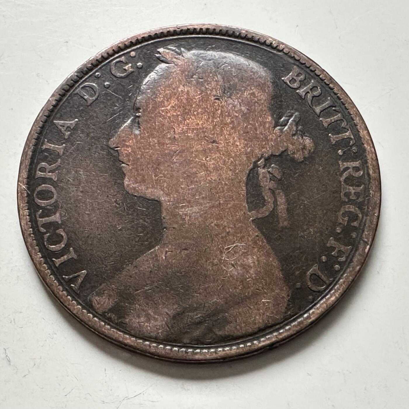 🌹外币初藏🌹🐯2025年第136场  每周二四六晚8️⃣点 接代拍 英国1894年维多利亚一便士