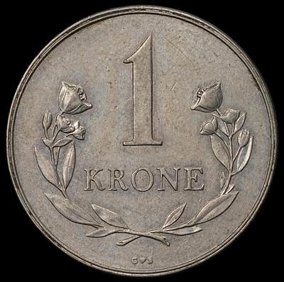 修遠堂世界钱币第九十六期 - 1960年皇家格陵兰贸易公司1克朗