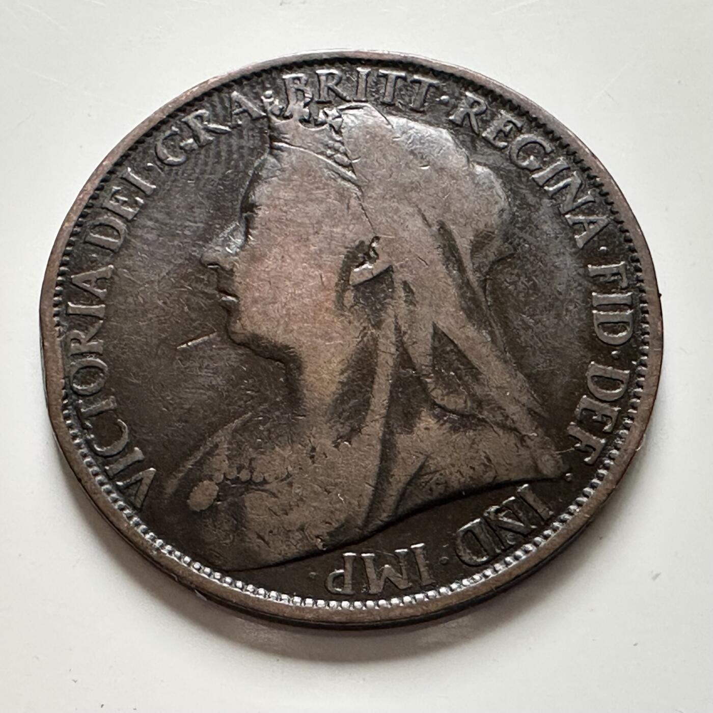 🌹外币初藏🌹🐯2025年第136场  每周二四六晚8️⃣点 接代拍 英国1896年维多利亚一便士 批纱版