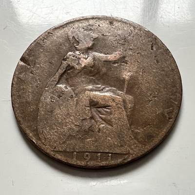 🌹外币初藏🌹🐯2025年第136场  每周二四六晚8️⃣点 接代拍 - 英国1911年1/2便士