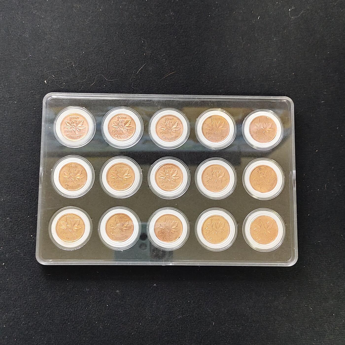 【全场包邮】纯粹捡漏拍482场（免费代拍第19场）-币封+套装+富兰克林（注意佣金） 【盒装套币】加拿大1937-1980年乔治六世-女王连续年份各版本45枚一组