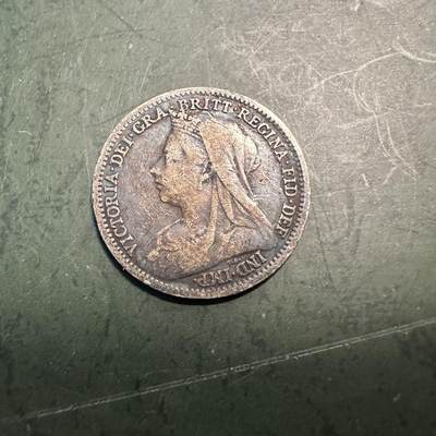 蒂克钱币-第49场 外国硬币散币场 - 英国1898年 3先令濯足银币