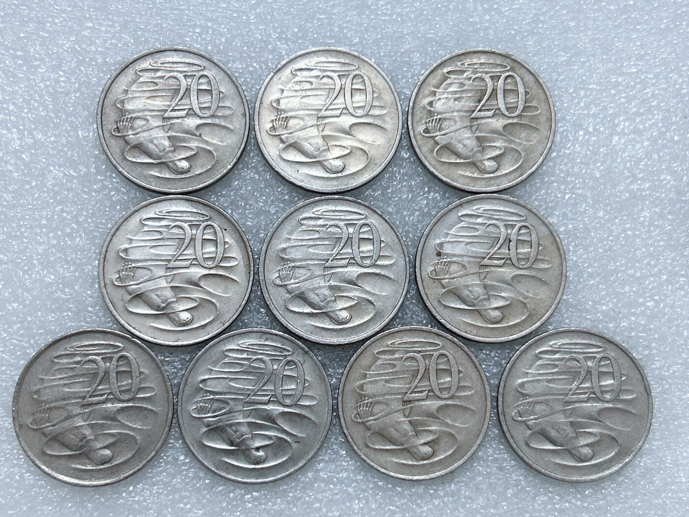 第一海外回流一元起拍收藏 散集专场  第275期 澳大利亚20分硬币 10枚