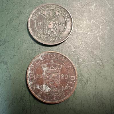 蒂克钱币-第49场 外国硬币散币场 - 奥斯曼帝国铜币与荷属东印度2.5分铜币