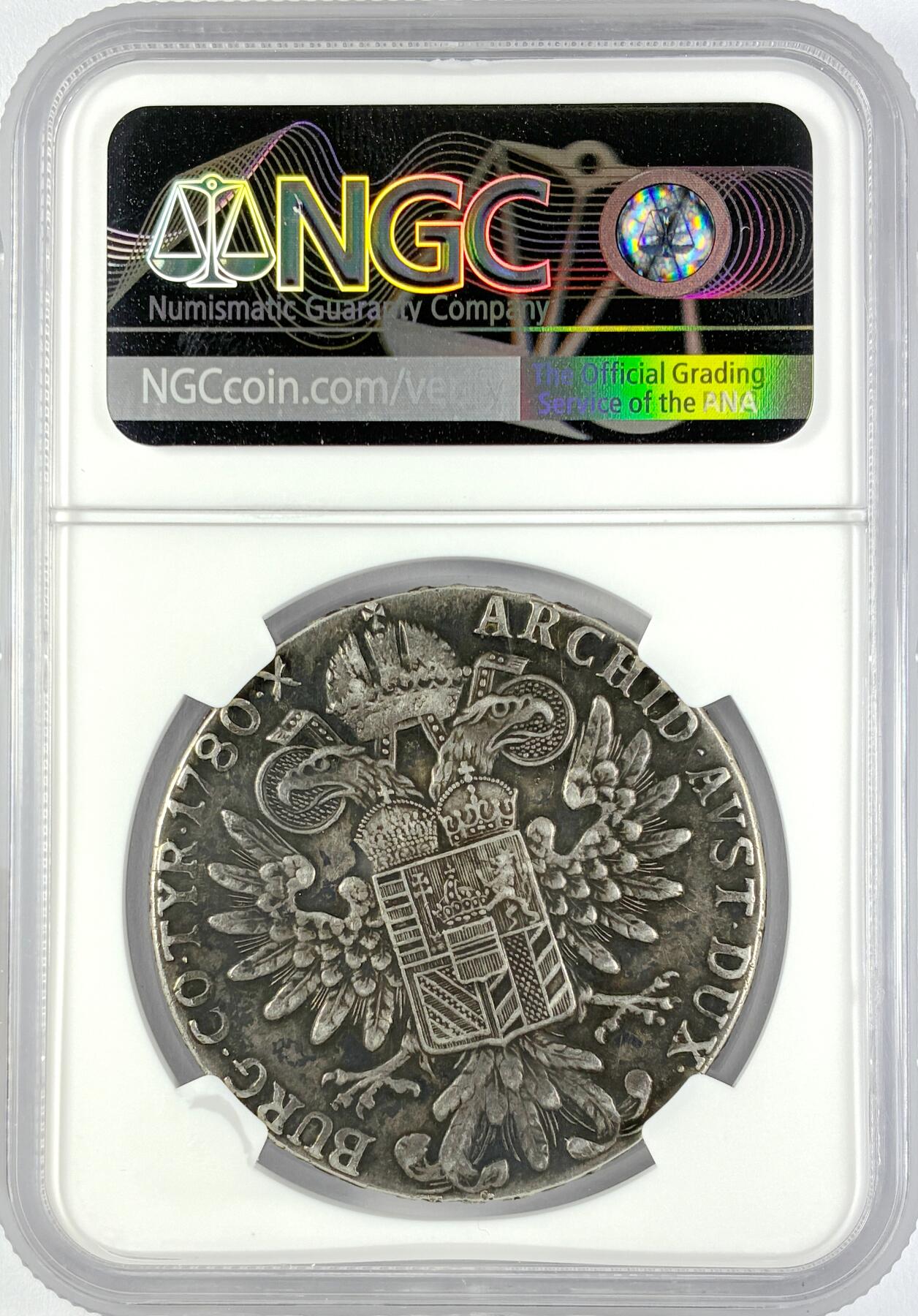 【雨安】【直播拍卖】【世界币章119期-评级币】2025-12-06 周六 19:30 保真 [评级欧洲] Austria 奥地利 1泰勒 大奶妈 二毛版 early restrike  NGC-XF45