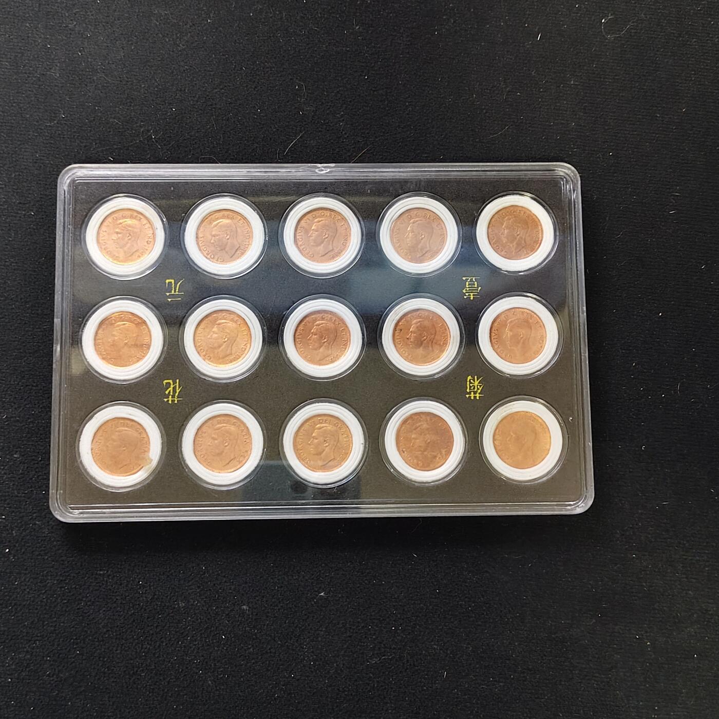 【全场包邮】纯粹捡漏拍482场（免费代拍第19场）-币封+套装+富兰克林（注意佣金） 【盒装套币】加拿大1937-1980年乔治六世-女王连续年份各版本45枚一组