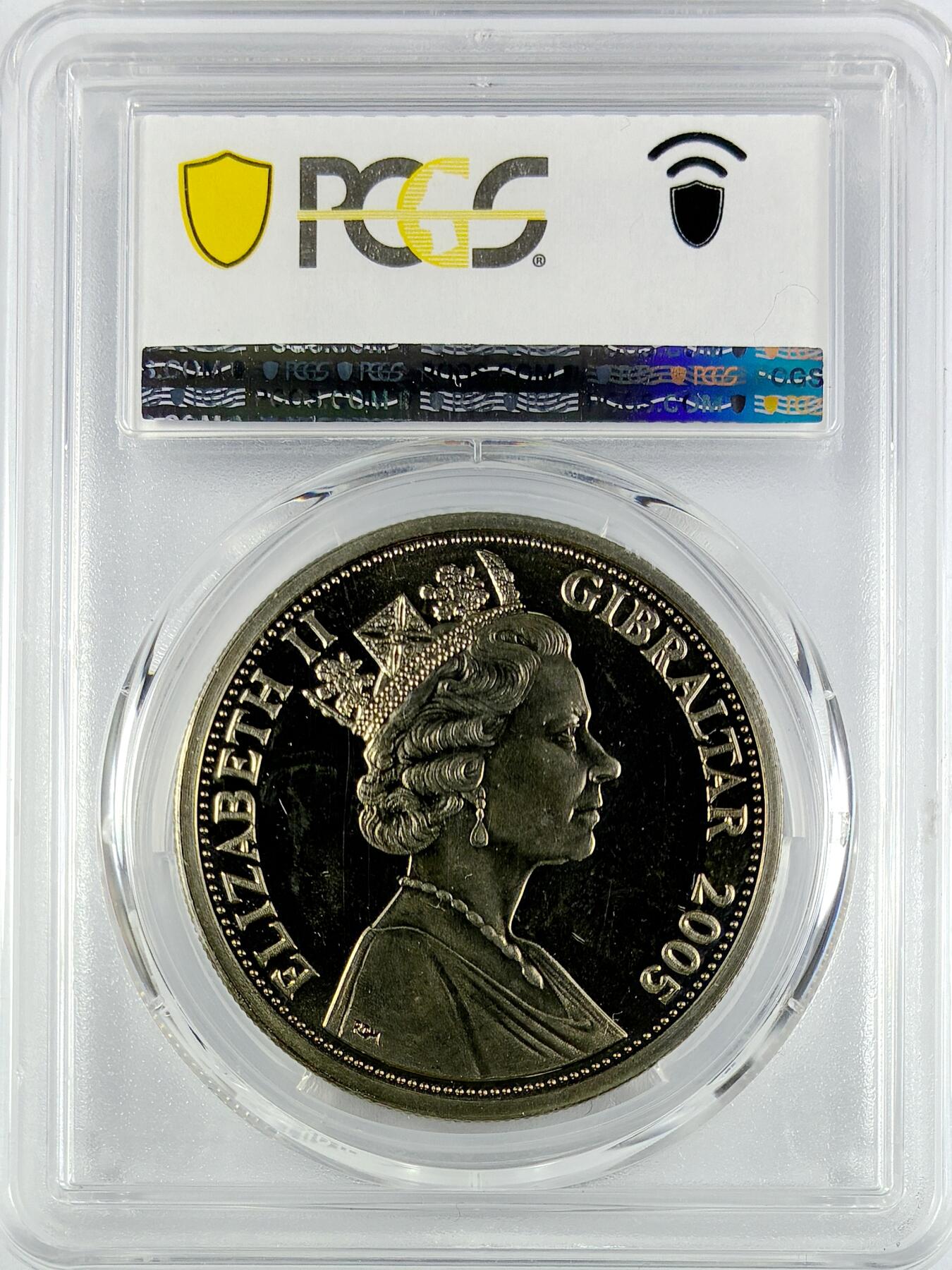 【雨安】【直播拍卖】【世界币章119期-评级币】2025-12-06 周六 19:30 保真 [评级现代] Gibraltar 直布罗陀 1克朗 2005年 霍雷肖·纳尔逊勋爵  PCGS-MS67